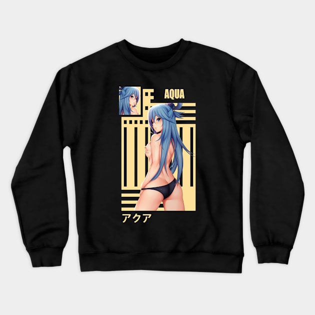 aqua konosuba Crewneck Sweatshirt by ANIME FANS